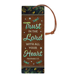 Trust In The Lord Proverbs 3 5 Dragonfly Zipper Style HHRZ19093918WZ Leather Bookmark
