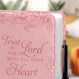 Trust In The Lord With All Your Heart Proverbs 3 5 Peony HHRZ20120095VZ Leather Prayer Journal