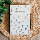 Trust In The Lord With All Your Heart Proverbs 3 5 HHRZ16010885JW Leather Prayer Journal