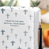 Trust In The Lord With All Your Heart Proverbs 3 5 HHRZ16010885JW Leather Prayer Journal