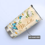 With God All Things Are Possible Matthew 19 26 Butterfly HHRZ19073799AP Stainless Steel Tumbler